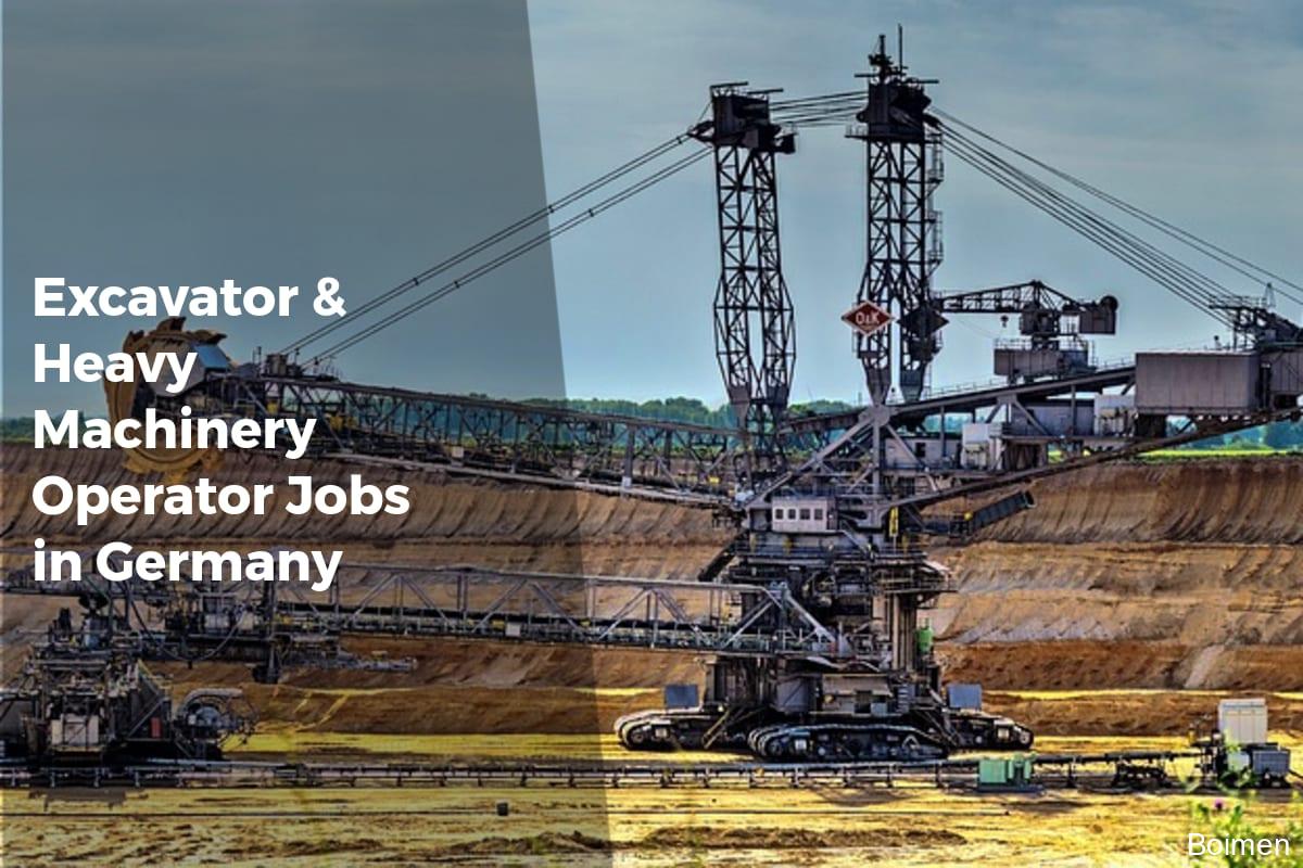 Excavator & Heavy Machinery Operator Jobs in Germany - APPLY WORK VISA